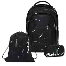 Satch match plus Ninja Matrix 3 tlg. inkl. Mäppchen und Turnbeutel