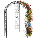 Relaxdays Rosenpavillon 250 x 178 x 178 cm Schwarz