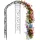 Relaxdays Rosenpavillon 250 x 178 x 178 cm Schwarz