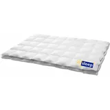 HANSKRUCHEN Daunendecke Pro Sleep Extra Leicht 200 x 200 cm - Weiß