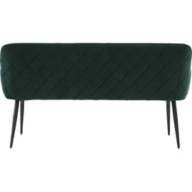SalesFever Sitzbank Finja Samt Tannengrün 160 x 61 x 85 cm
