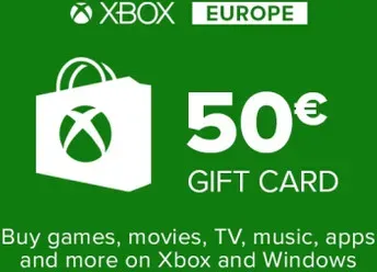 Geschenkkarte Xbox Live 50€ (Euro-Raum)