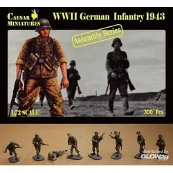 CAESAR MINIATURES CM7711 1:72 WW II German Infantry 1943