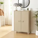 [en.casa] Oripää Aktenschrank 110 x 75 x 33 cm braun