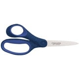 Fiskars Schülerschere, für Kinder ab 12 Jahren, Linkshändig, SoftGrip, Gesamtlänge: 18 cm, Blau, 1067862