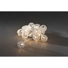 Konstsmide LED Lichterkette Aluminium-Drahtkugeln 2 m Warmweiß