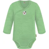 normani Outdoor Sports Baby Merino Wickelbody Langarm Kaitaia in Grün | Gr.: 68