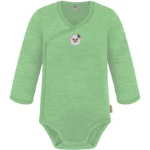 normani Outdoor Sports Baby Merino Wickelbody Langarm Kaitaia in Grün | Gr.: 68