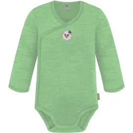 normani Outdoor Sports Baby Merino Wickelbody Langarm Kaitaia in Grün | Gr.: 68