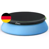 UIRWAY Poolabdeckung Rund 366 Cm - Für Easy Set Pool, 420D Abdeckplane Pool Mit