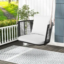 Costway Hängesessel Terrassenschaukel Beige