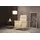 Egoitaliano Sessel Kelly Leder 83 x 105 x 92 cm Beige drehbar mit Relaxfunktion