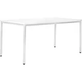 Stier Allzwecktisch 800x800x720mm Gestell lichtgrau, Platte weiß