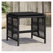 vidaXL Gartenhocker mit Kissen 41 x 41 x 36 cm schwarz 4 St.