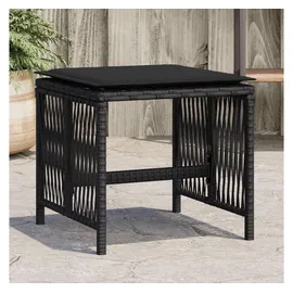 vidaXL Gartenhocker mit Kissen 41 x 41 x 36 cm schwarz 4 St.