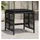 vidaXL Gartenhocker mit Kissen 41 x 41 x 36 cm schwarz 4 St.