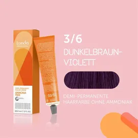 Londa Professional Demi-Permanent Color Creme 3/6 dunkelbraun-violett 60 ml