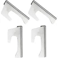 Bluedeer - Feuerplatten Abstandshalter, 4 Stück Universal Edelstahl Abstandshalter Für Feuerplatten Feuertonne Grillplaten Kugelgrill Bbq Disc, Feuerplatte Zubehör Set