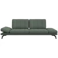 FLEXLUX 3-Sitzer Tropea Relaxsofa, Designsofa, Relaxfunktion, TV-Couch, Funktionssofa mit Armteilverstellung & Sitztiefenverstellung grün