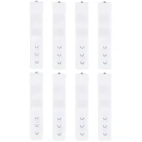 WanMing BH-Verlängerungsschnallen, Riemen-Haken-Clip-Verlängerung, 1 Reihe, 3 Haken, weiß, BH-Verlängerung, Gürtelschnalle, Unterwäsche-Zubehör, 1/8 Stück