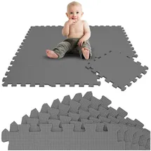 LittleTom - 9 Teile Baby Kinder Puzzlematte ab Null - 30x30 Puzzle Spielmatte Krabbelmatte