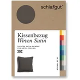 schlafgut Kissenbezug Woven Satin 40 x 40 cm Beige