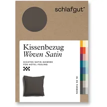 schlafgut Kissenbezug Woven Satin 40 x 40 cm Beige
