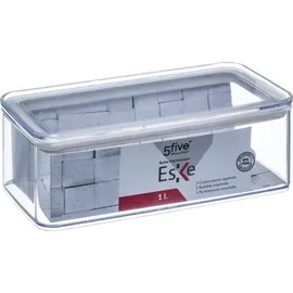 5five simply smart Aufbewahrungsdose Winkel Eske 1 l 1-tlg. transparent