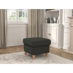 Stauraumhocker SIT & MORE "Visby", grau (anthrazit), B:58cm H:48cm, Hocker, Stauraum, auch erhältlich mit Wasser zu reinigendem "Soft clean" Bezug