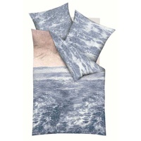 Bettwäsche Kaeppel Mako Satin Bettwäsche Welle Ocean, Kaeppel, Mako-Satin, 2 teilig blau