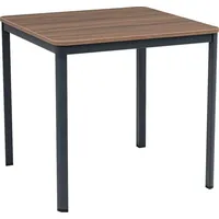 Mades Schreibtisch Nova, 80x80x75 cm, Nussbaum, Nachbildung/anthrazit