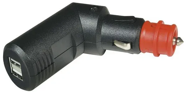 Winkelbarer Doppel USB Ladestecker