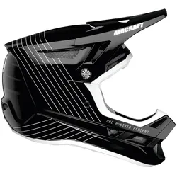 100% Aircraft Composite Silo Downhill Helm, schwarz-weiss, Größe XS für Männer