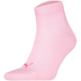 Puma Socken Quarter Plain 12er Pack Weiß/Pink 39-42