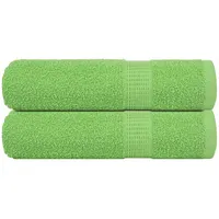VidaXL Badetücher 2 Stk. Apfelgrün 100x150 cm 360 g/m2