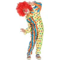 JADEO Kostüm Clown Kinder-Kostüm bunt gelb 122/134 (7-9 Jahre)