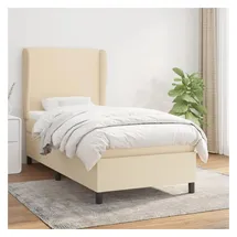 vidaXL Boxspringbett 90 x 200 cm Creme