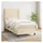 vidaXL Boxspringbett 90 x 200 cm Creme