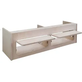 MonsterShop Hängeschrank Holz 120 cm x 35 cm x 35 cm bronze