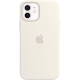 Apple iPhone 12 | 12 Pro Silikon Case mit MagSafe weiß
