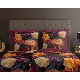 Muller Textil Amadeus Blumen Mehrfarbig 155 x 220 cm + 2 x 80 x 80 cm