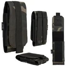 Brandit Textil Brandit Erwachsene (Unisex) Molle Phone Pouch Large Kleintasche, darkcamo, Large, L EU