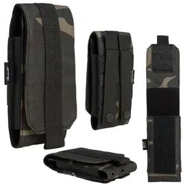Brandit Textil Brandit Erwachsene (Unisex) Molle Phone Pouch Large Kleintasche, darkcamo, Large, L EU