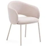 Kave Home Esszimmerstuhl Maina Stoff beige 2er Set