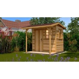 Weka Gartenhaus 820 2,40 x 2,79 m natur