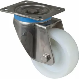 BS Rollen Lenkrolle HS100.B14, mit Platte, Durchmesser 125, B 45mm, 700kg, Kunststoff