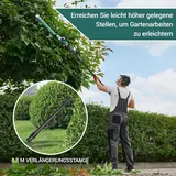 Akku Teleskop Heckenschere & Hochentaster,rasentrimmer Elektro Multigartengerät 20v 4,0ah