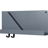 Muuto Folded Wandregal 51 x 22 cm Blau-Grau