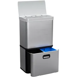 Klarstein Touchless Sensor-Mülleimer 56 l Weiß