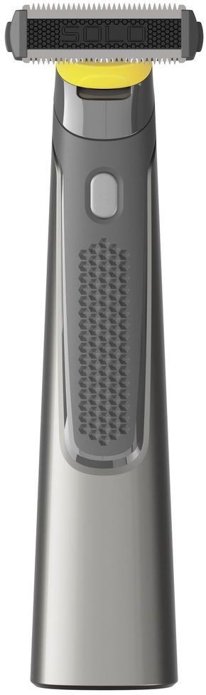 Micro Touch Titanium Solo – elektrischer Rasierer mit Titanium-beschichteten Edelstahlklingen für Bart und Körperhaar – 3 Klingen – trimmen...